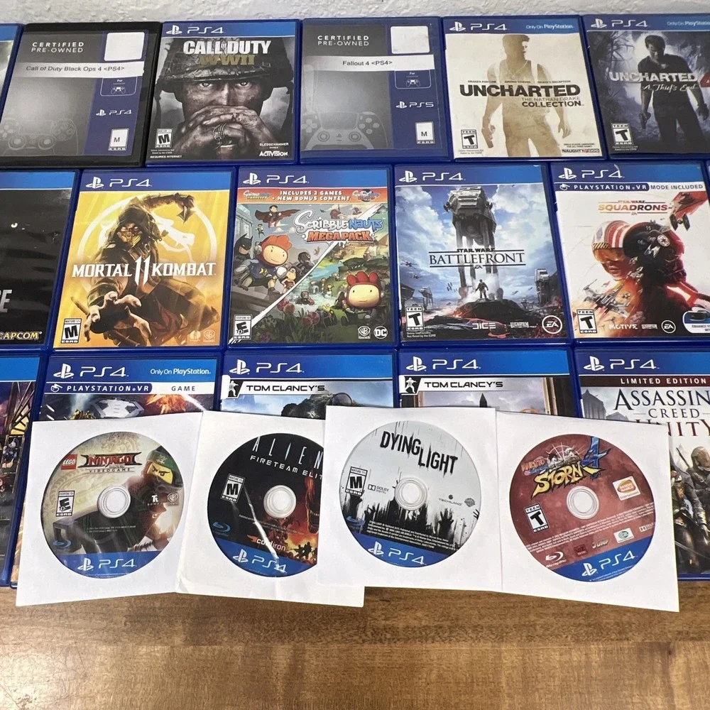 PS4 Lot Of 23 Games Resident Evil, Uncharted, Call Of Duty, Horizon, Dying Light